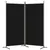 Produktbild 5 för Rumsavdelare 2 panel svart 175x180 cm tyg