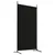 Produktbild 6 för Rumsavdelare 2 panel svart 175x180 cm tyg
