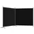 Produktbild 5 för Rumsavdelare 2 paneler 348x180 cm svart tyg