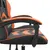 Produktbild 7 för Snurrbar gamingstol svart och orange konstläder