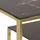 Konsolbord guld rostfritt stål och härdat glas