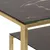 Produktbild 5 för Konsolbord guld rostfritt stål och härdat glas