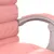 Produktbild 10 för Kontorsstol med massage rosa konstläder