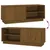 Produktbild 9 för Tv-bänk honungsbrun 105x34x40 cm massiv furu