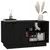 Produktbild 4 för Tv-bänk svart 70x34x40 cm massiv furu