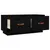 Produktbild 6 för Tv-bänk svart 80x34x35 cm massiv furu