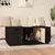 Produktbild 3 för Soffbord svart 100x50x41 cm massiv furu