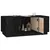 Produktbild 4 för Soffbord svart 100x50x41 cm massiv furu