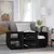 Produktbild 3 för Soffbord svart 100x50x41 cm massiv furu