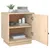 Produktbild 5 för Sängbord 2 st vit 40x34x45 cm massivt furuträ