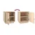 Produktbild 8 för Sängbord 2 st vit 40x34x45 cm massivt furuträ