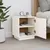 Produktbild 3 för Sängbord vit 40x34x45 cm massivt furuträ