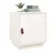 Produktbild 4 för Sängbord vit 40x34x45 cm massivt furuträ