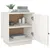 Produktbild 5 för Sängbord vit 40x34x45 cm massivt furuträ