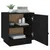Produktbild 5 för Sängbord svart 40x34x45 cm massiv furu