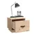 Produktbild 4 för Sängbord 2 st vit 40x34x35 cm massivt furuträ