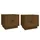 Sängbord 2 st honungsbrun 40x34x35 cm massiv furu