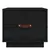 Produktbild 5 för Sängbord 2 st svart 40x34x35 cm massiv furu