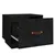 Produktbild 6 för Sängbord 2 st svart 40x34x35 cm massiv furu