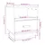 Produktbild 10 för Sängbord vit 40x34x45 cm massivt furuträ