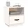 Sängbord 2 st vit 40x34x45 cm massivt furuträ
