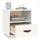 Sängbord 2 st vit 40x34x45 cm massivt furuträ