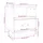 Sängbord 2 st vit 40x34x45 cm massivt furuträ