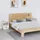 Sängbord 2 st vit 40x34x45 cm massivt furuträ