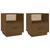 Produktbild 2 för Sängbord 2 st honungsbrun 40x34x45 cm massiv furu