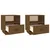 Produktbild 6 för Sängbord 2 st honungsbrun 40x34x45 cm massiv furu