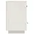 Produktbild 6 för Sängbord vit 40x34x55 cm massiv furu