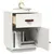 Produktbild 4 för Sängbord 2 st vit 40x34x55 cm massiv furu