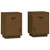 Produktbild 2 för Sängbord 2 st honungsbrun 40x34x55 cm massiv furu