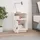 Sängbord vit 40x34x55 cm massiv furu