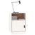 Produktbild 4 för Sängbord 2 st vit 40x34x55 cm massiv furu