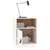 Produktbild 5 för Sängbord 2 st vit 40x34x55 cm massiv furu