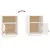 Produktbild 8 för Sängbord 2 st vit 40x34x55 cm massiv furu