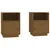 Produktbild 2 för Sängbord 2 st honungsbrun 40x34x55 cm massiv furu