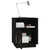 Produktbild 5 för Sängbord svart 40x34x55 cm massiv furu