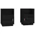 Produktbild 2 för Sängbord 2 st svart 40x34x55 cm massiv furu