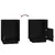 Produktbild 9 för Sängbord 2 st svart 40x34x55 cm massiv furu