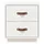 Sängbord vit 40x34x45 cm massivt furuträ
