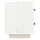 Sängbord vit 40x34x45 cm massivt furuträ