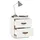 Sängbord 2 st vit 40x34x45 cm massiv furu