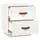 Sängbord 2 st vit 40x34x45 cm massiv furu