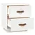 Produktbild 8 för Sängbord 2 st vit 40x34x45 cm massiv furu