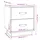 Sängbord 2 st vit 40x34x45 cm massiv furu