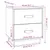 Produktbild 11 för Sängbord 2 st vit 40x34x45 cm massiv furu