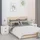 Sängbord 2 st vit 40x34x45 cm massiv furu