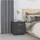 Sängbord 2 st grå 40x34x45 cm massiv furu